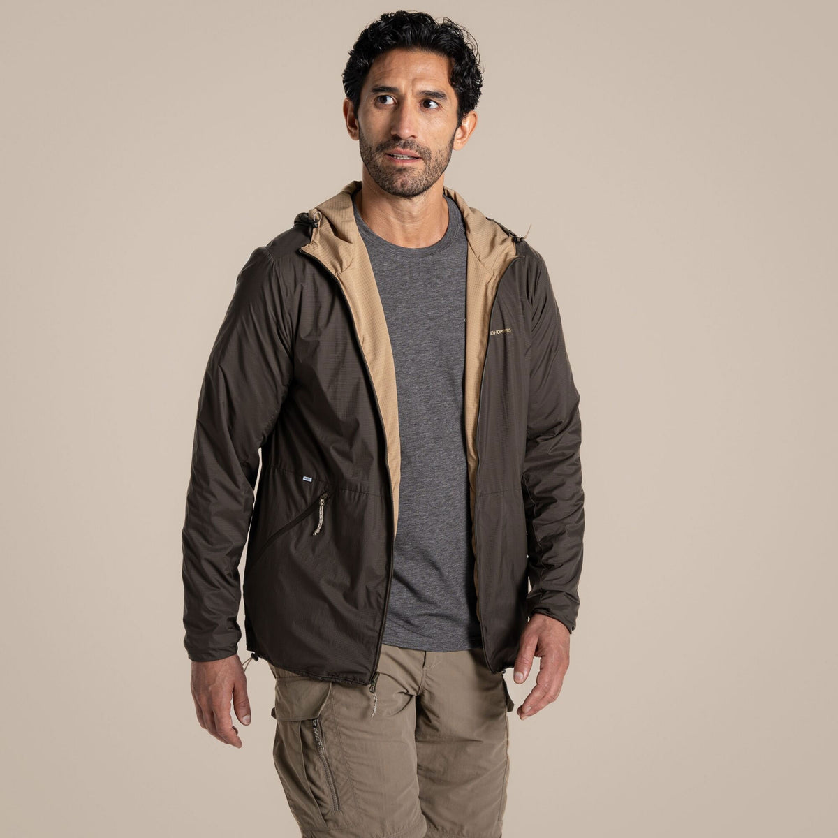 Craghoppers Men's NosiLife Ovis Reversible Jacket | Woodland Green / Earthenware Clothing Craghoppers