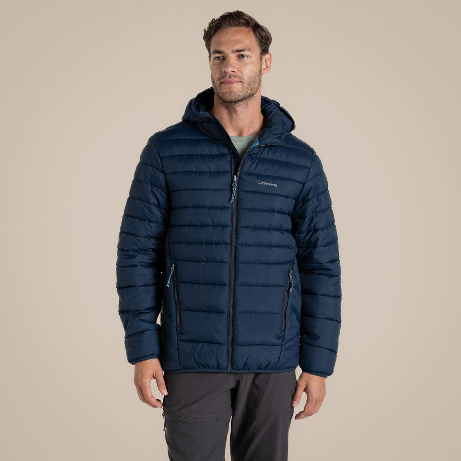 Craghoppers Men's Compresslite IX Hooded Insulating Jacket | Blue Navy Clothing Craghoppers