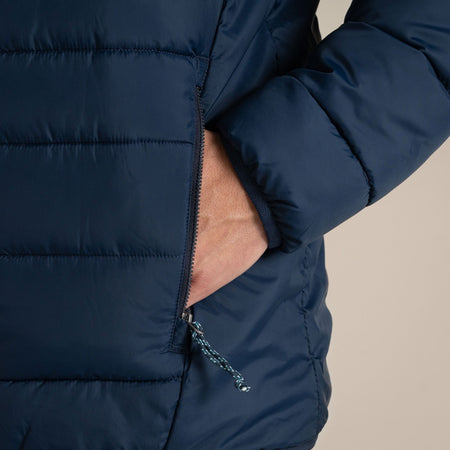 Craghoppers Men's Compresslite IX Hooded Insulating Jacket | Blue Navy Clothing Craghoppers