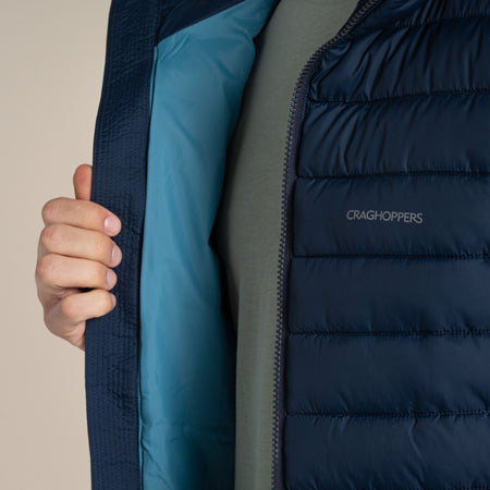 Craghoppers Men's Compresslite IX Hooded Insulating Jacket | Blue Navy Clothing Craghoppers