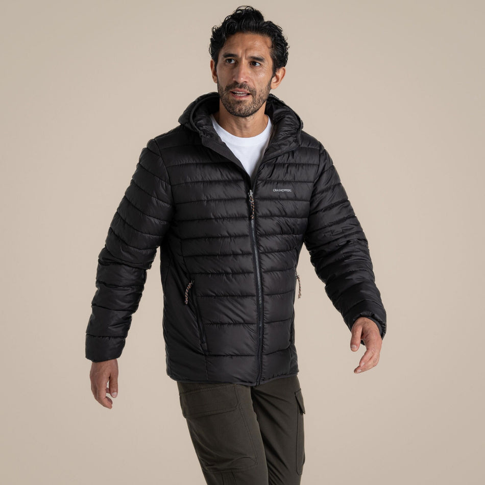 Craghoppers Men's Compresslite IX Hooded Insulating Jacket | Black Clothing Craghoppers