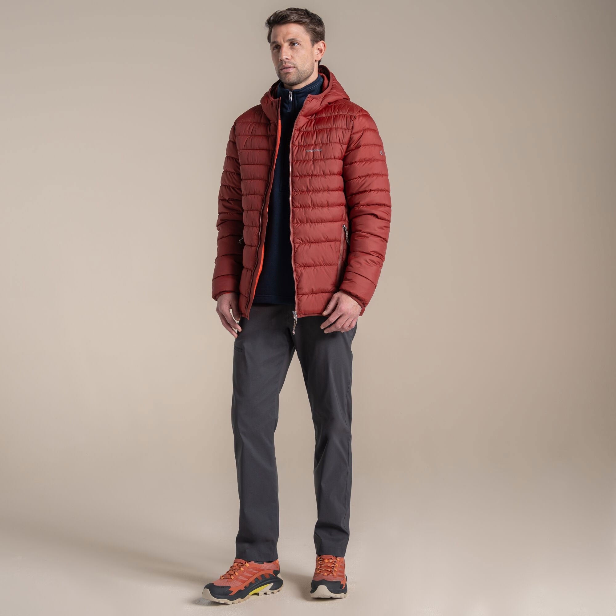 Craghoppers Men's Compresslite IX Hooded Insulating Jacket | Red Jasper Clothing Craghoppers