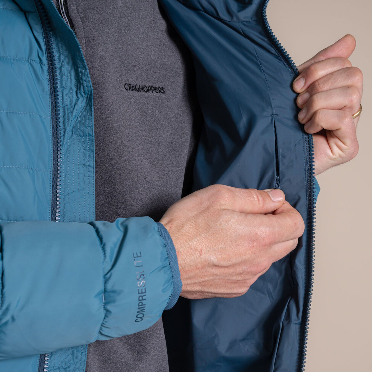 Craghoppers Men's Compresslite IX Hooded Insulating Jacket | Winter Storm Clothing Craghoppers
