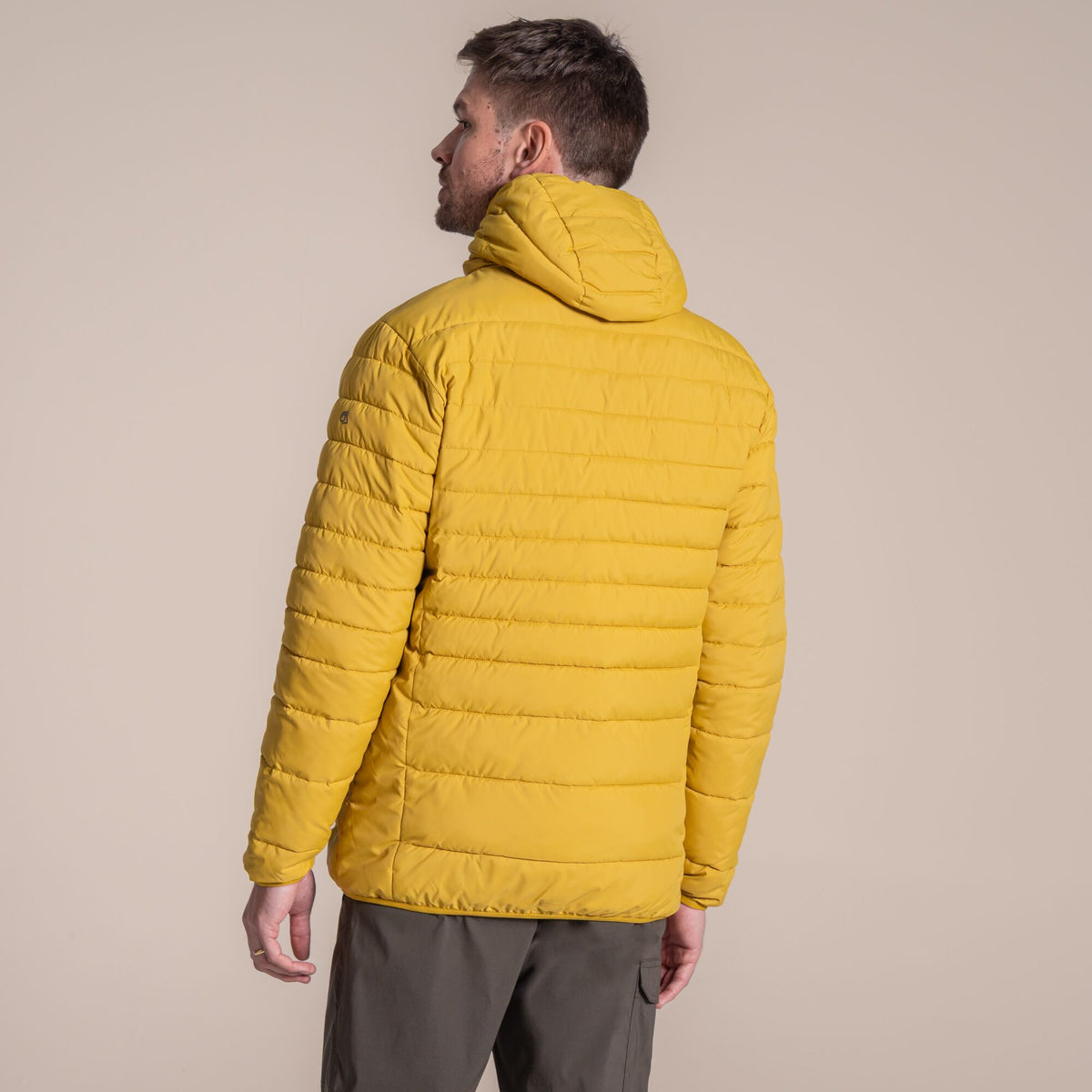 Craghoppers Men's Compresslite IX Hooded Insulating Jacket | Sulphur Yellow Clothing Craghoppers