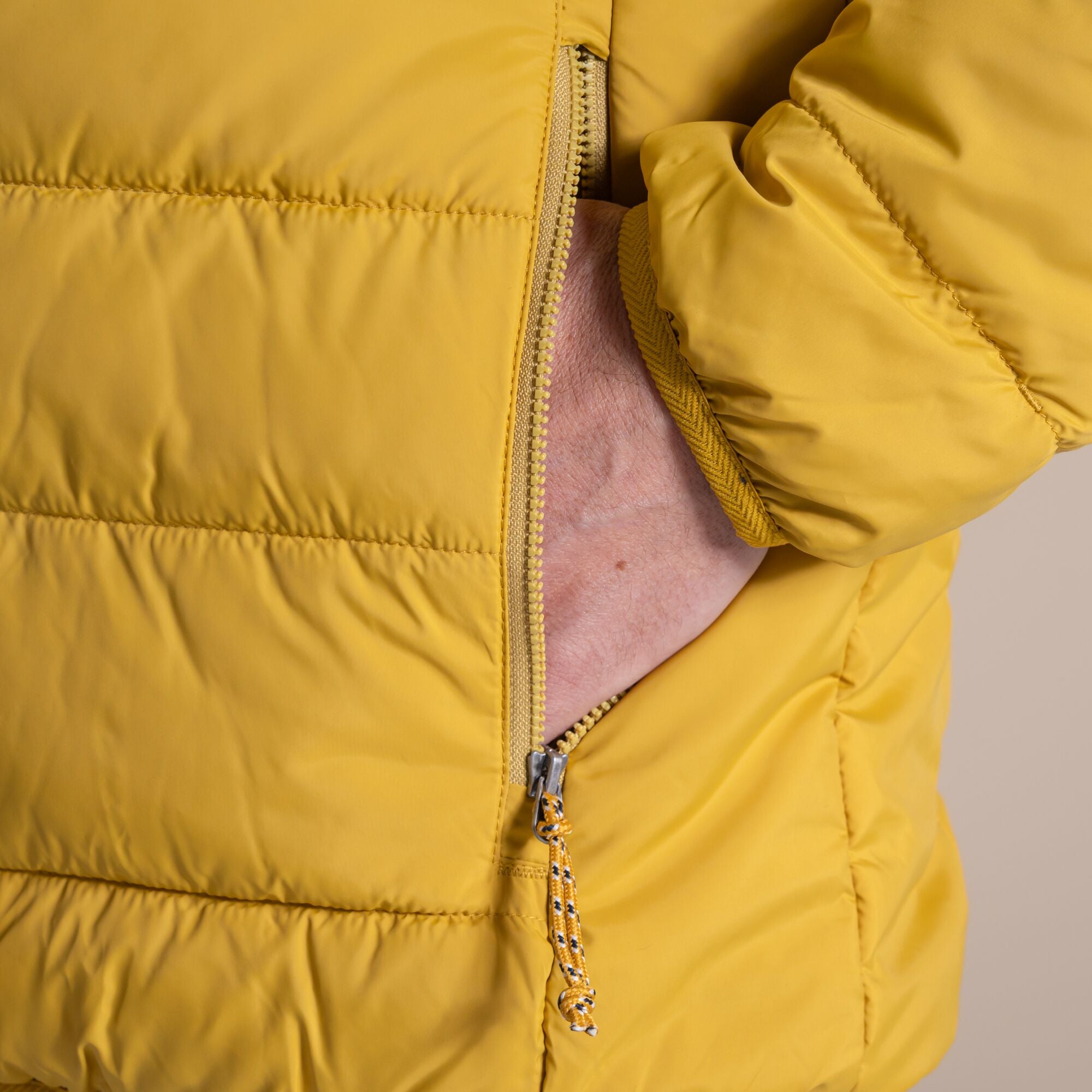 Craghoppers Men's Compresslite IX Hooded Insulating Jacket | Sulphur Yellow Clothing Craghoppers