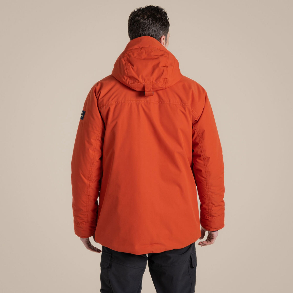 Craghoppers Men's Breckon Waterproof Jacket | Carnelian Orange Clothing Craghoppers