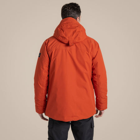 Craghoppers Men's Breckon Waterproof Jacket | Carnelian Orange Clothing Craghoppers