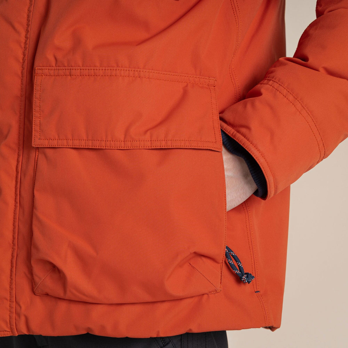 Craghoppers Men's Breckon Waterproof Jacket | Carnelian Orange Clothing Craghoppers
