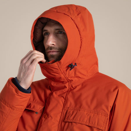 Craghoppers Men's Breckon Waterproof Jacket | Carnelian Orange Clothing Craghoppers