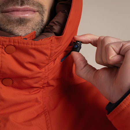 Craghoppers Men's Breckon Waterproof Jacket | Carnelian Orange Clothing Craghoppers