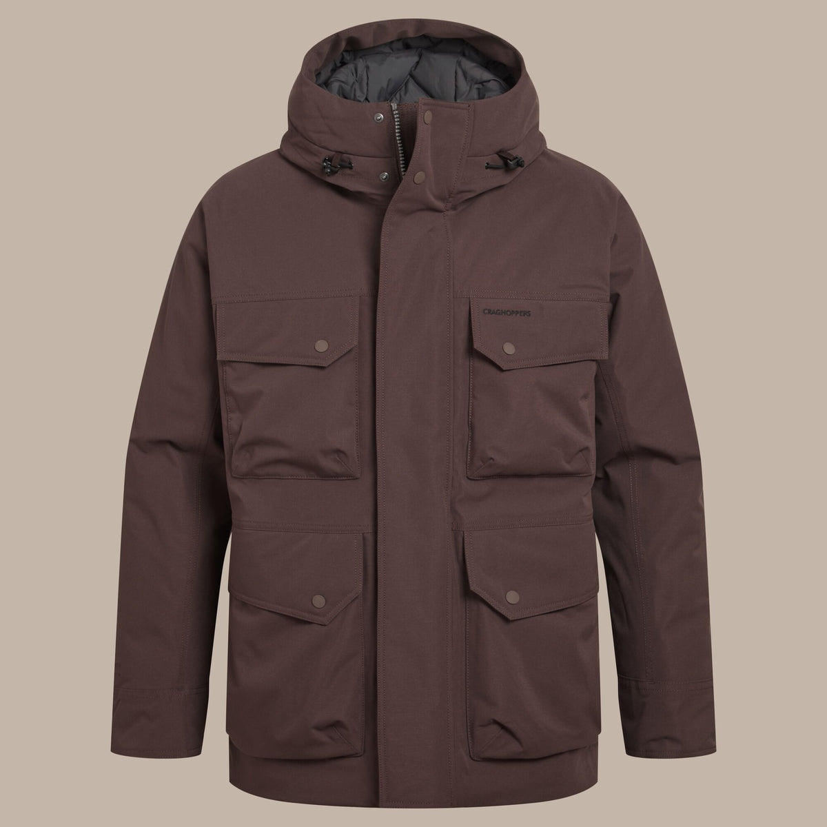 Craghoppers Men's National Trust Hamps II Jacket | Wenge Brown Clothing Craghoppers