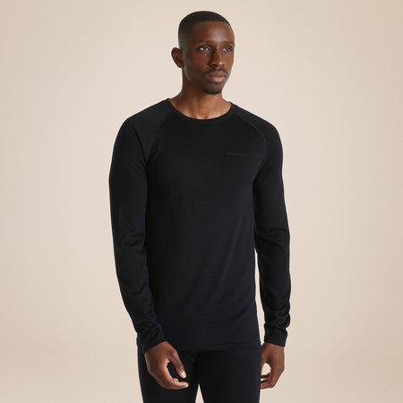Craghoppers Men's Merino Crew Neck Long Sleeved Baselayer II | Black Clothing Craghoppers