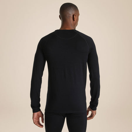Craghoppers Men's Merino Crew Neck Long Sleeved Baselayer II | Black Clothing Craghoppers