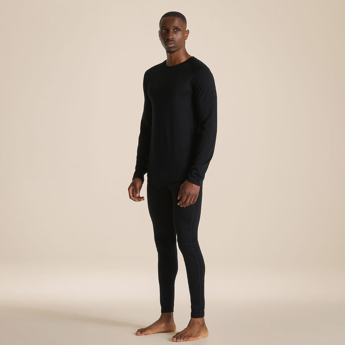 Craghoppers Men's Merino Crew Neck Long Sleeved Baselayer II | Black Clothing Craghoppers
