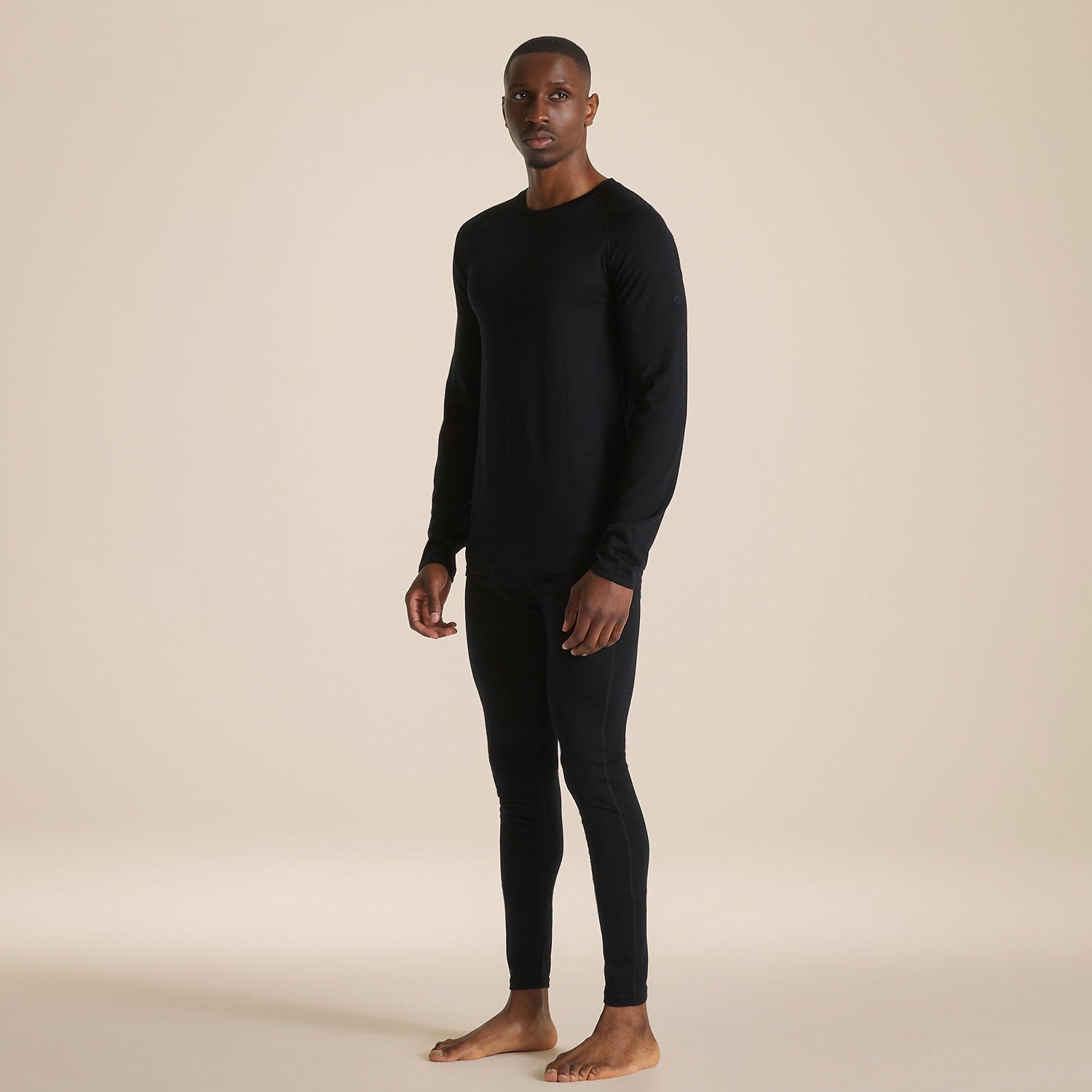 Craghoppers Men's Merino Crew Neck Long Sleeved Baselayer II | Black Clothing Craghoppers