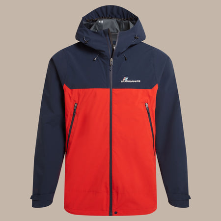 Craghoppers Men's Maris 2.5L Stretch Waterproof Jacket | Blue Navy / Pimento Red Clothing Craghoppers