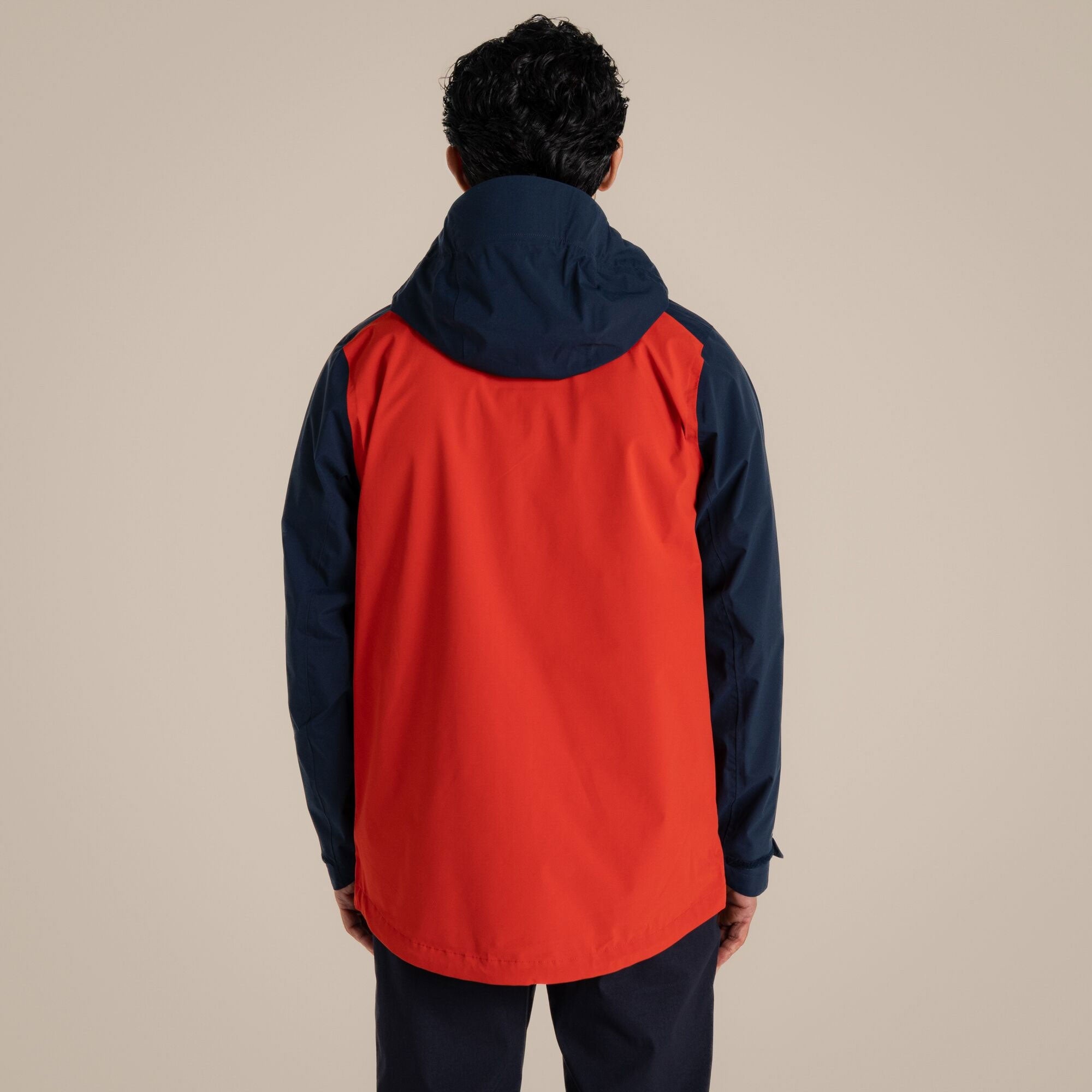 Craghoppers Men's Maris 2.5L Stretch Waterproof Jacket | Blue Navy / Pimento Red Clothing Craghoppers