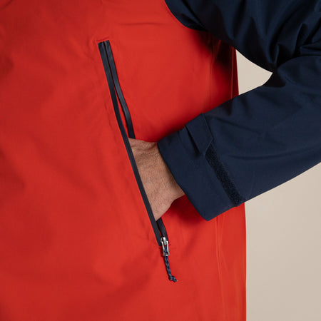 Craghoppers Men's Maris 2.5L Stretch Waterproof Jacket | Blue Navy / Pimento Red Clothing Craghoppers