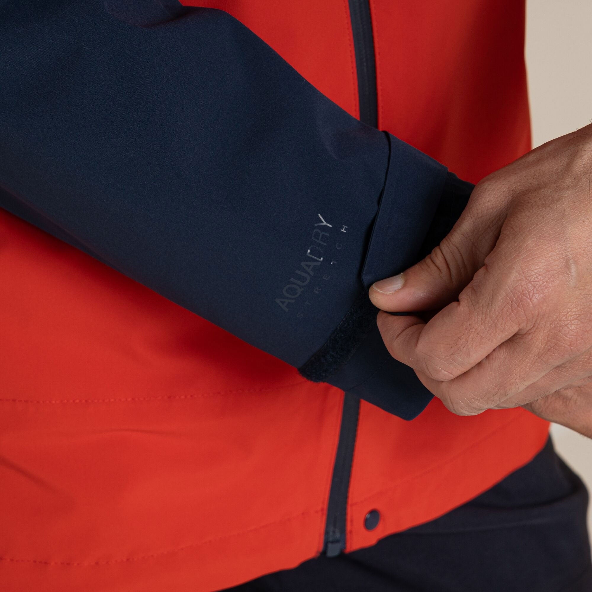 Craghoppers Men's Maris 2.5L Stretch Waterproof Jacket | Blue Navy / Pimento Red Clothing Craghoppers