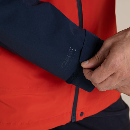 Craghoppers Men's Maris 2.5L Stretch Waterproof Jacket | Blue Navy / Pimento Red Clothing Craghoppers