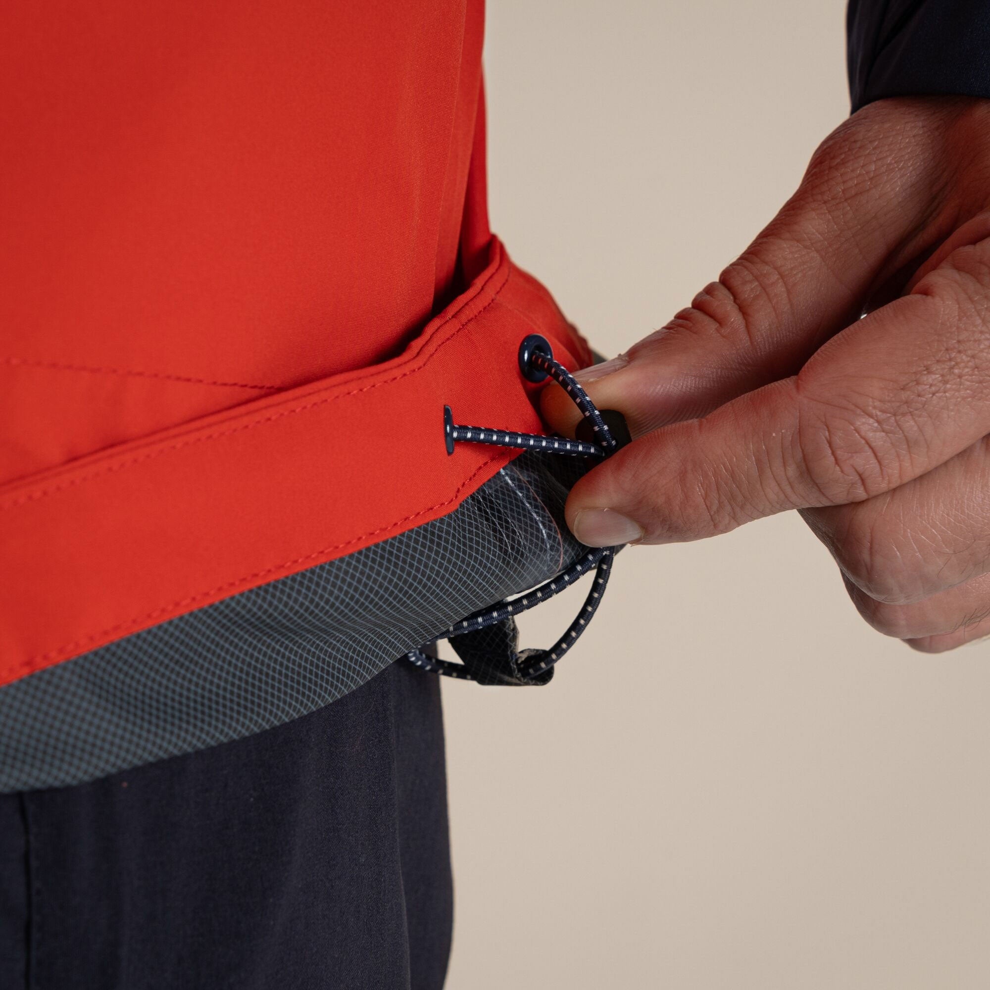 Craghoppers Men's Maris 2.5L Stretch Waterproof Jacket | Blue Navy / Pimento Red Clothing Craghoppers