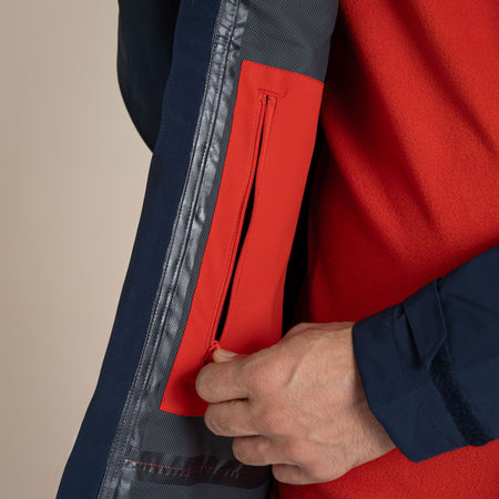 Craghoppers Men's Maris 2.5L Stretch Waterproof Jacket | Blue Navy / Pimento Red Clothing Craghoppers