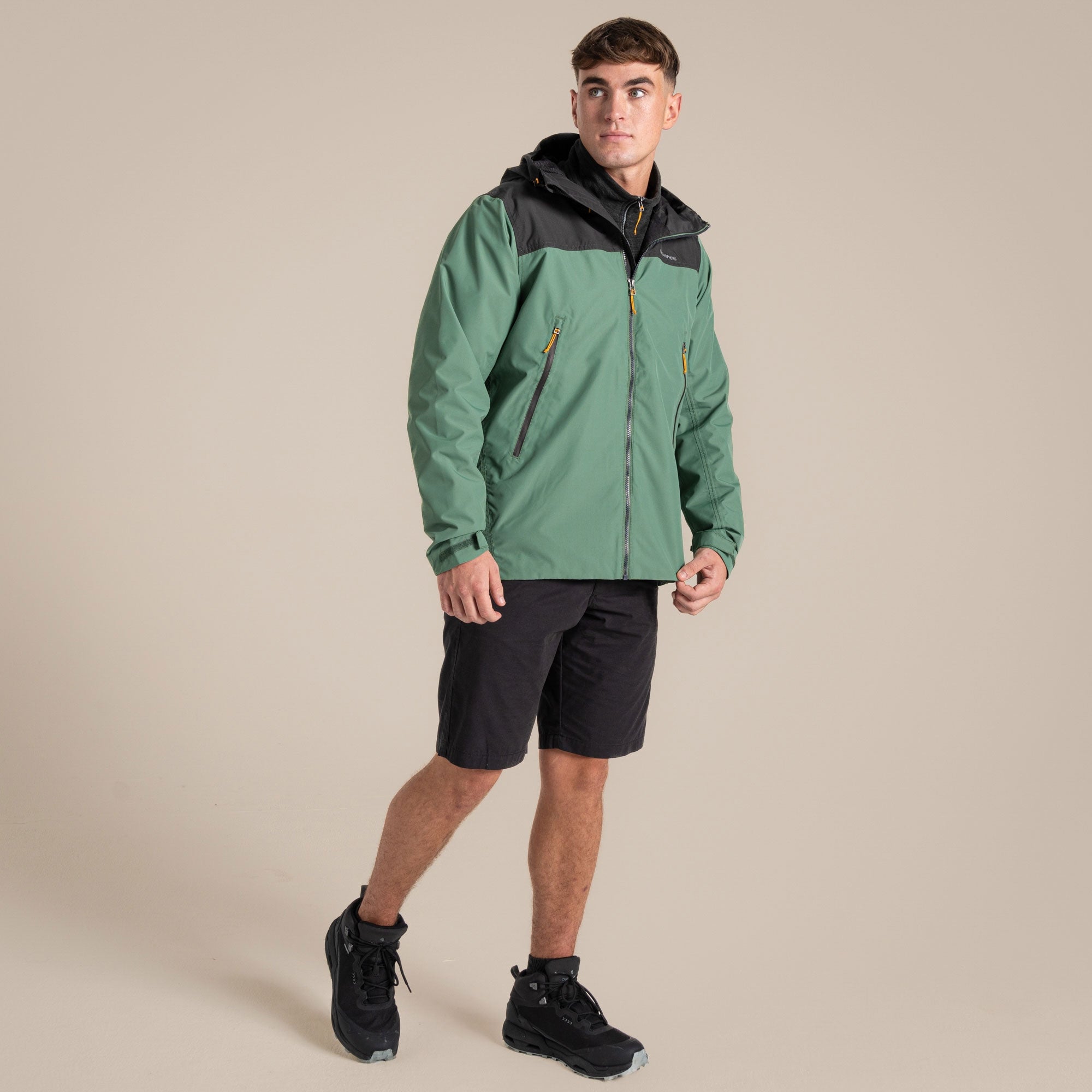 Craghoppers Men's Vanth Waterproof Jacket | Magrove Green / Black Pepper Clothing Craghoppers