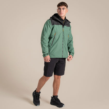 Craghoppers Men's Vanth Waterproof Jacket | Magrove Green / Black Pepper Clothing Craghoppers
