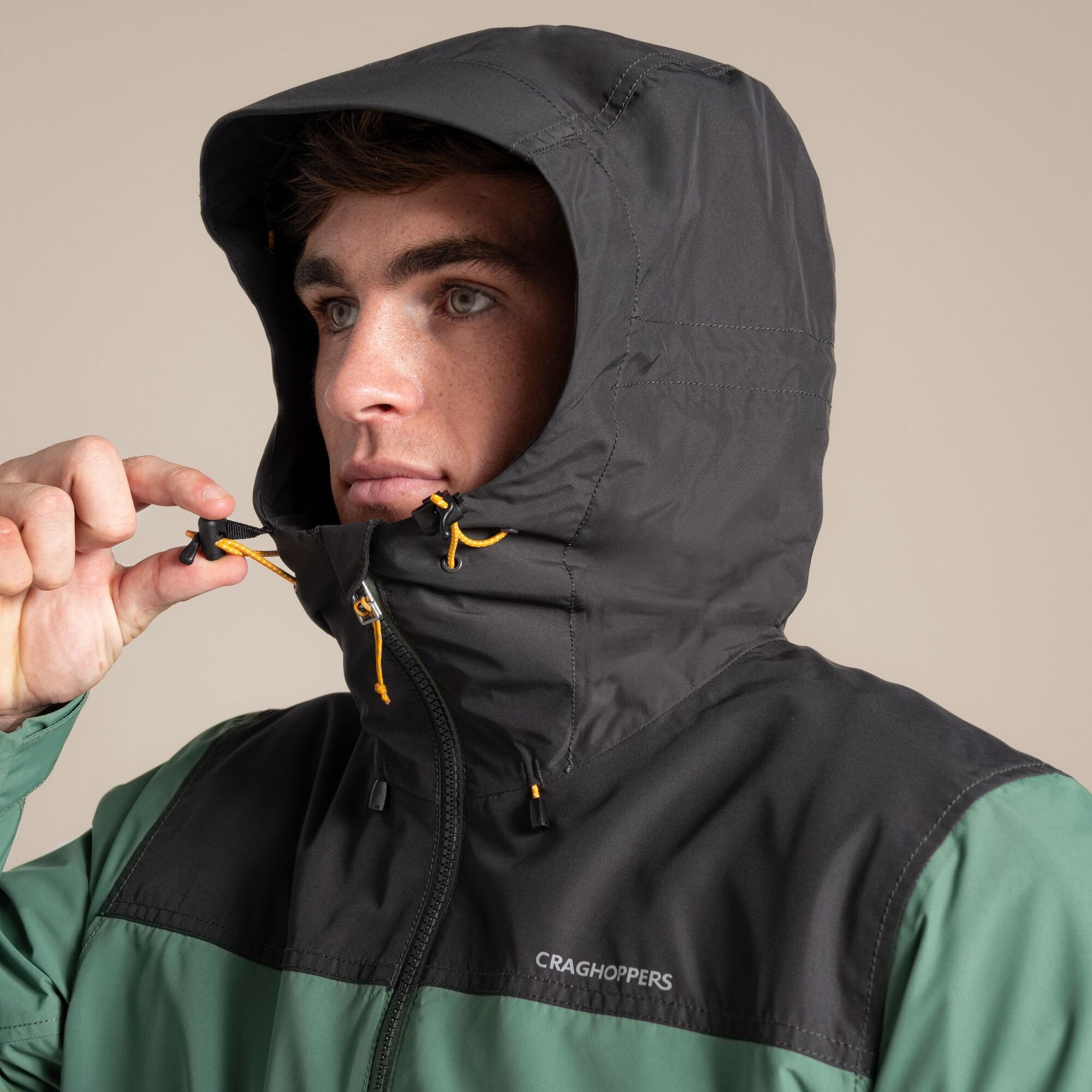 Craghoppers Men's Vanth Waterproof Jacket | Magrove Green / Black Pepper Clothing Craghoppers