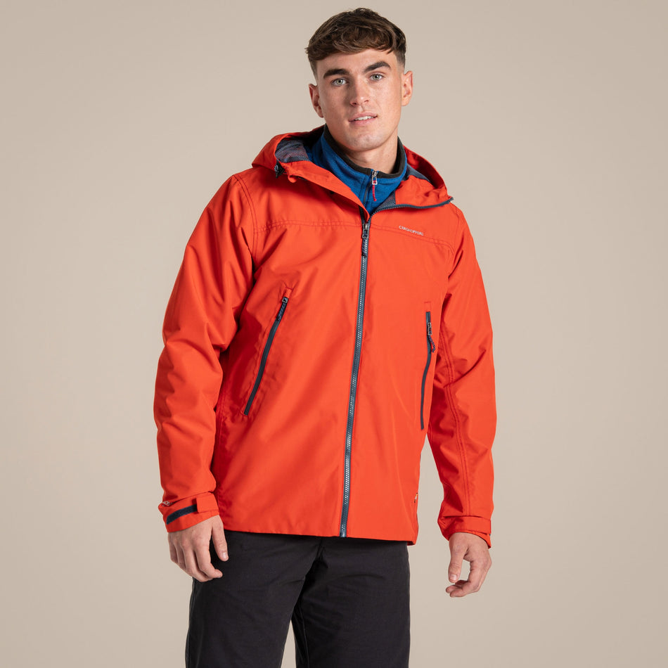Craghoppers Men's Vanth Waterproof Jacket | Pimento Red Clothing Craghoppers