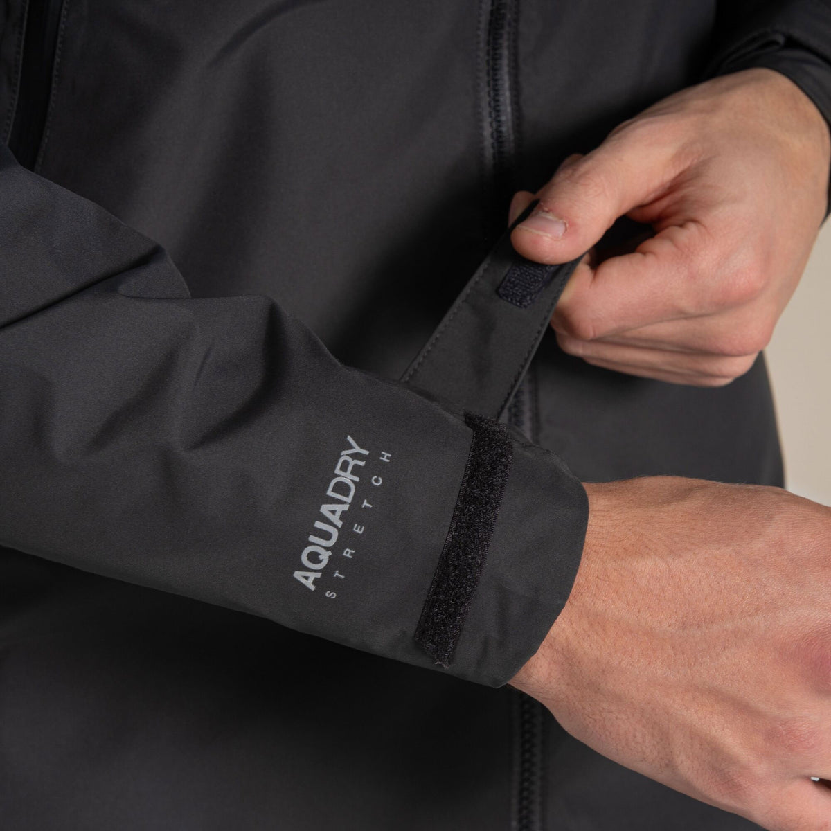 Craghoppers Men's Vanth Waterproof Jacket | Black Pepper / Black Clothing Craghoppers