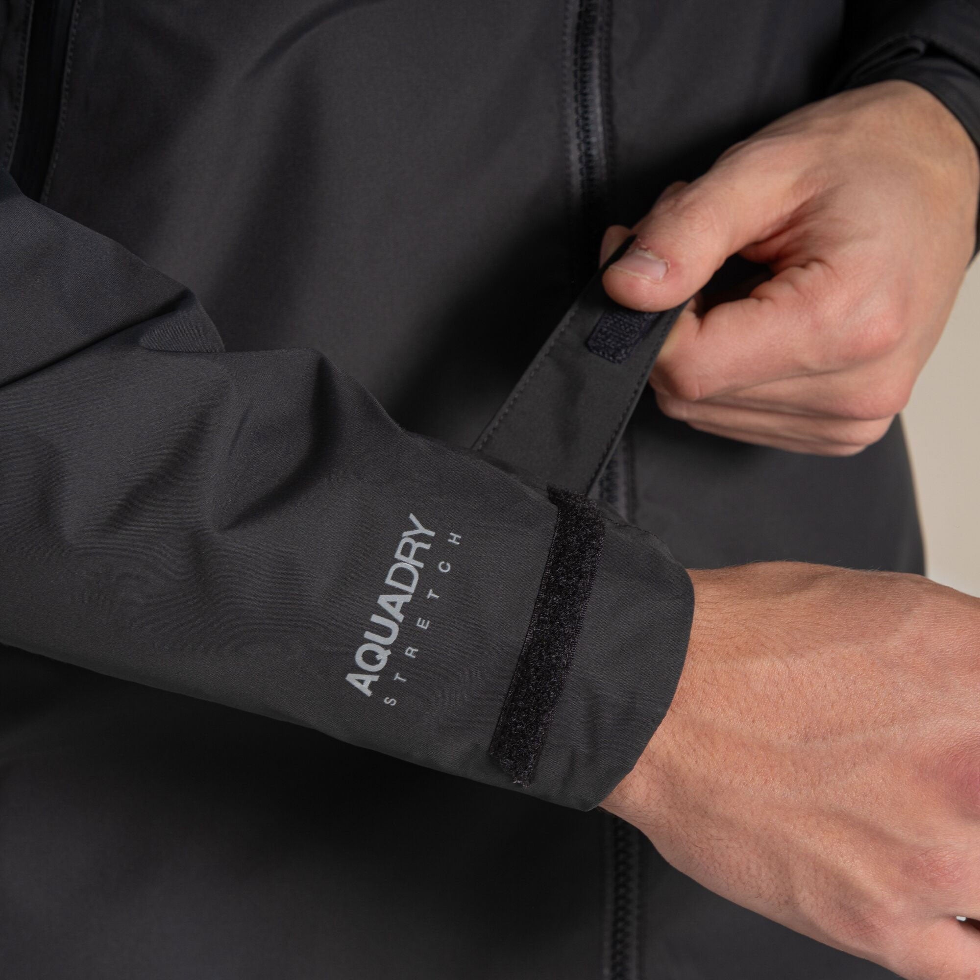 Craghoppers Men's Vanth Waterproof Jacket | Black Pepper / Black Clothing Craghoppers