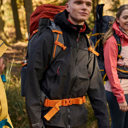 Craghoppers Men's Vanth Waterproof Jacket | Black Pepper / Black Clothing Craghoppers