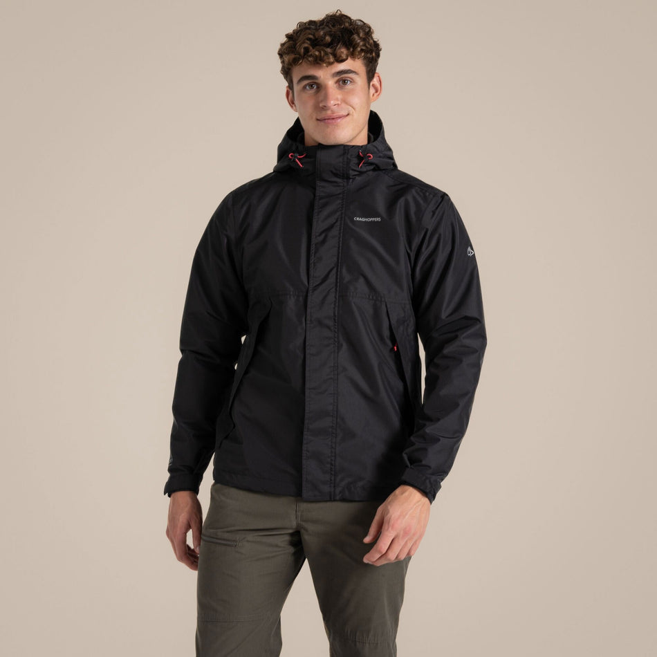 Craghoppers Men's Ossus Waterproof Jacket | Black Clothing Craghoppers