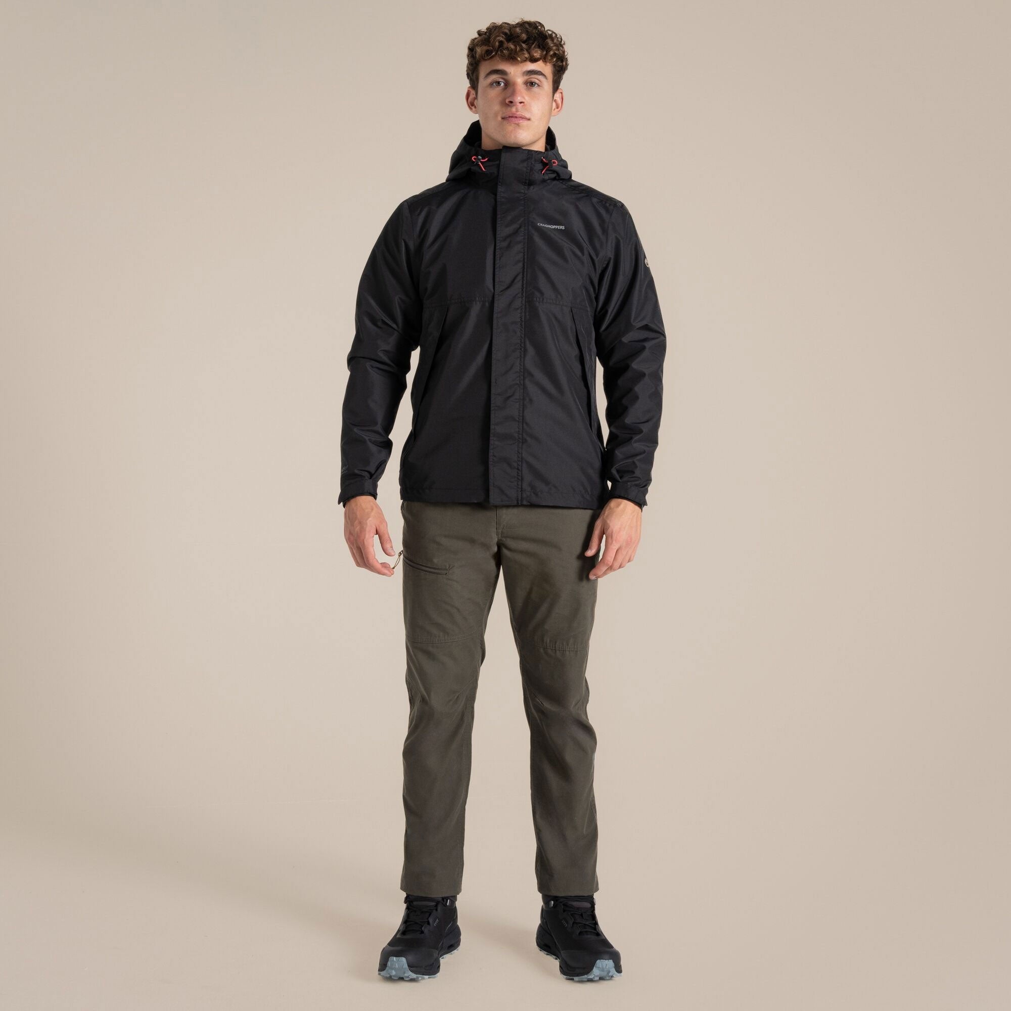 Craghoppers Men's Ossus Waterproof Jacket | Black Clothing Craghoppers