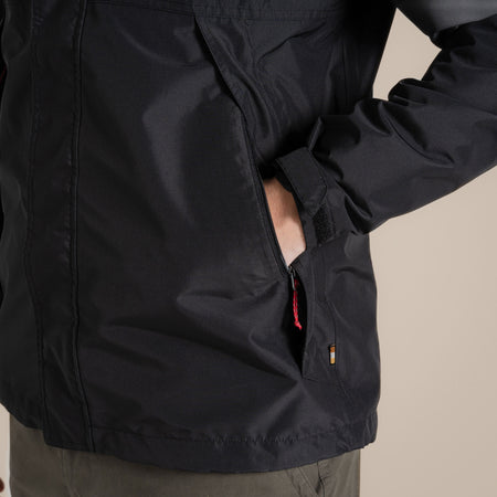 Craghoppers Men's Ossus Waterproof Jacket | Black Clothing Craghoppers