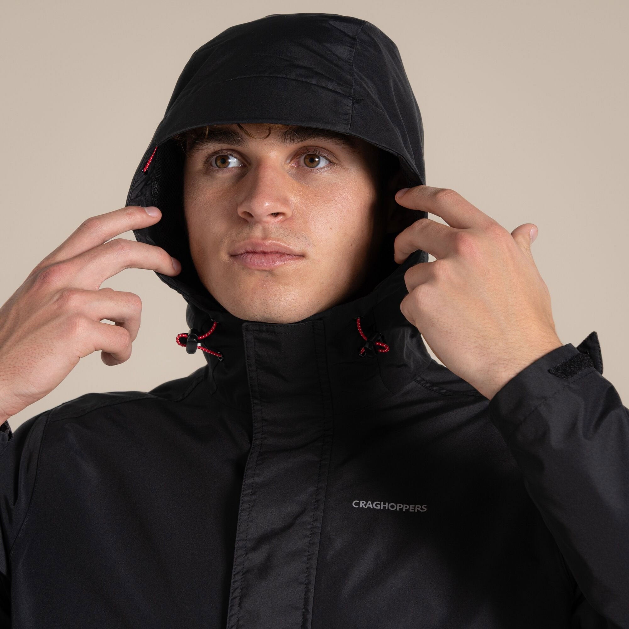 Craghoppers Men's Ossus Waterproof Jacket | Black Clothing Craghoppers