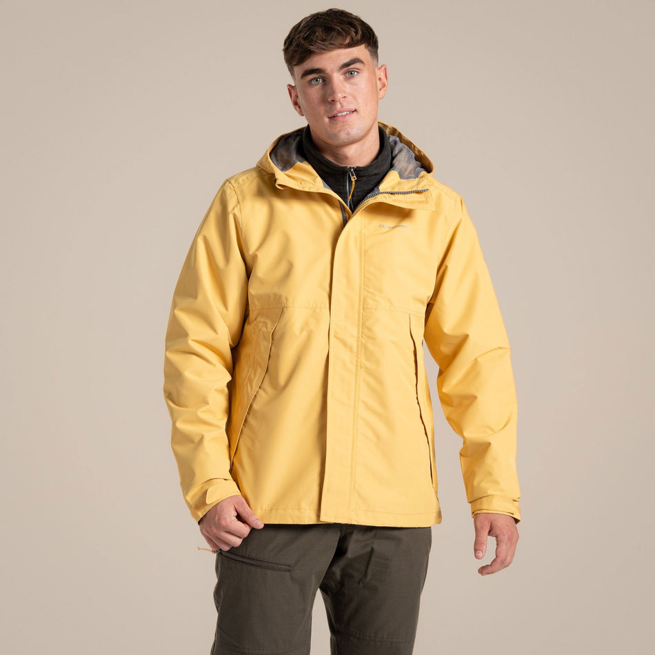 Craghoppers Men's Ossus Waterproof Jacket | Indian Yellow Clothing Craghoppers