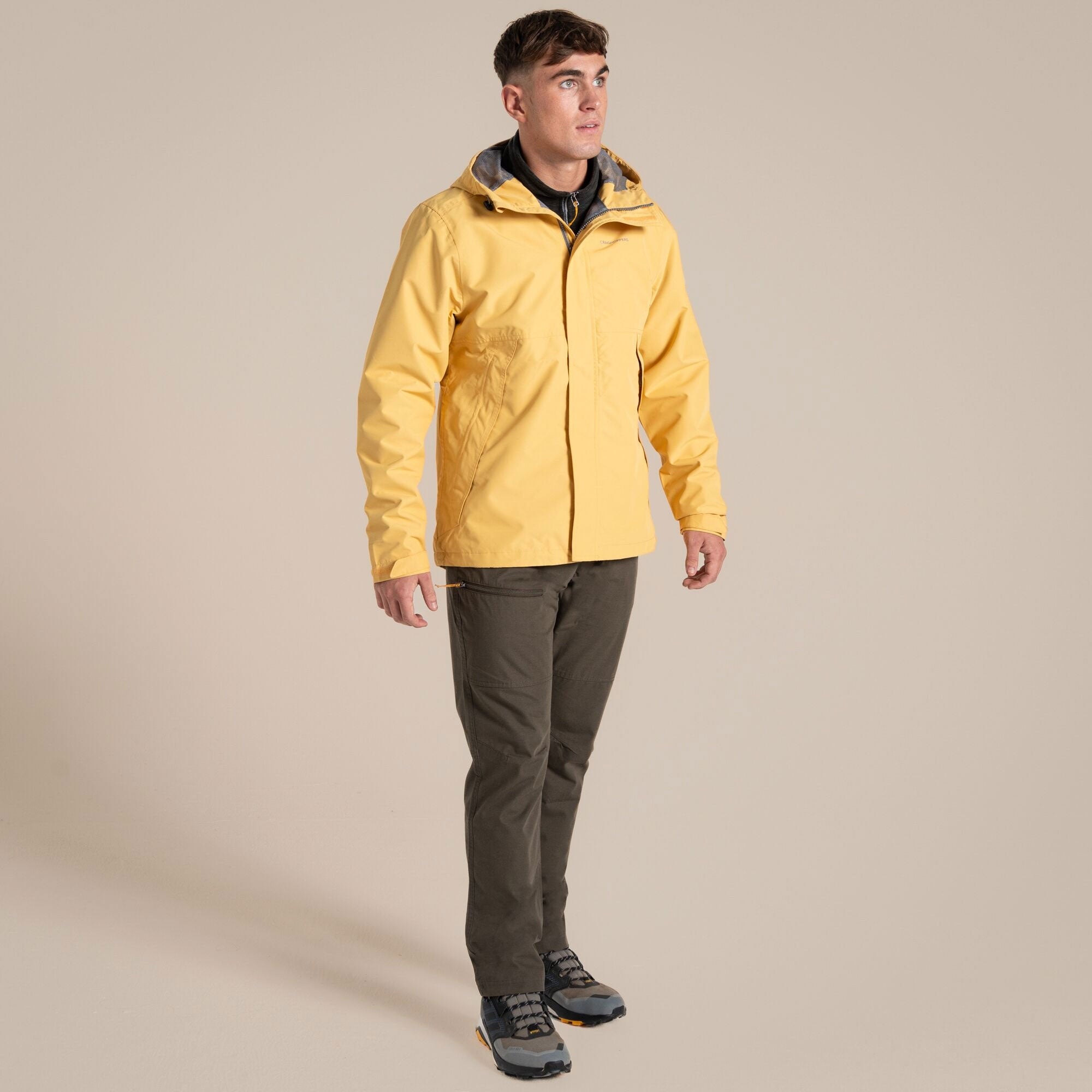 Craghoppers Men's Ossus Waterproof Jacket | Indian Yellow Clothing Craghoppers