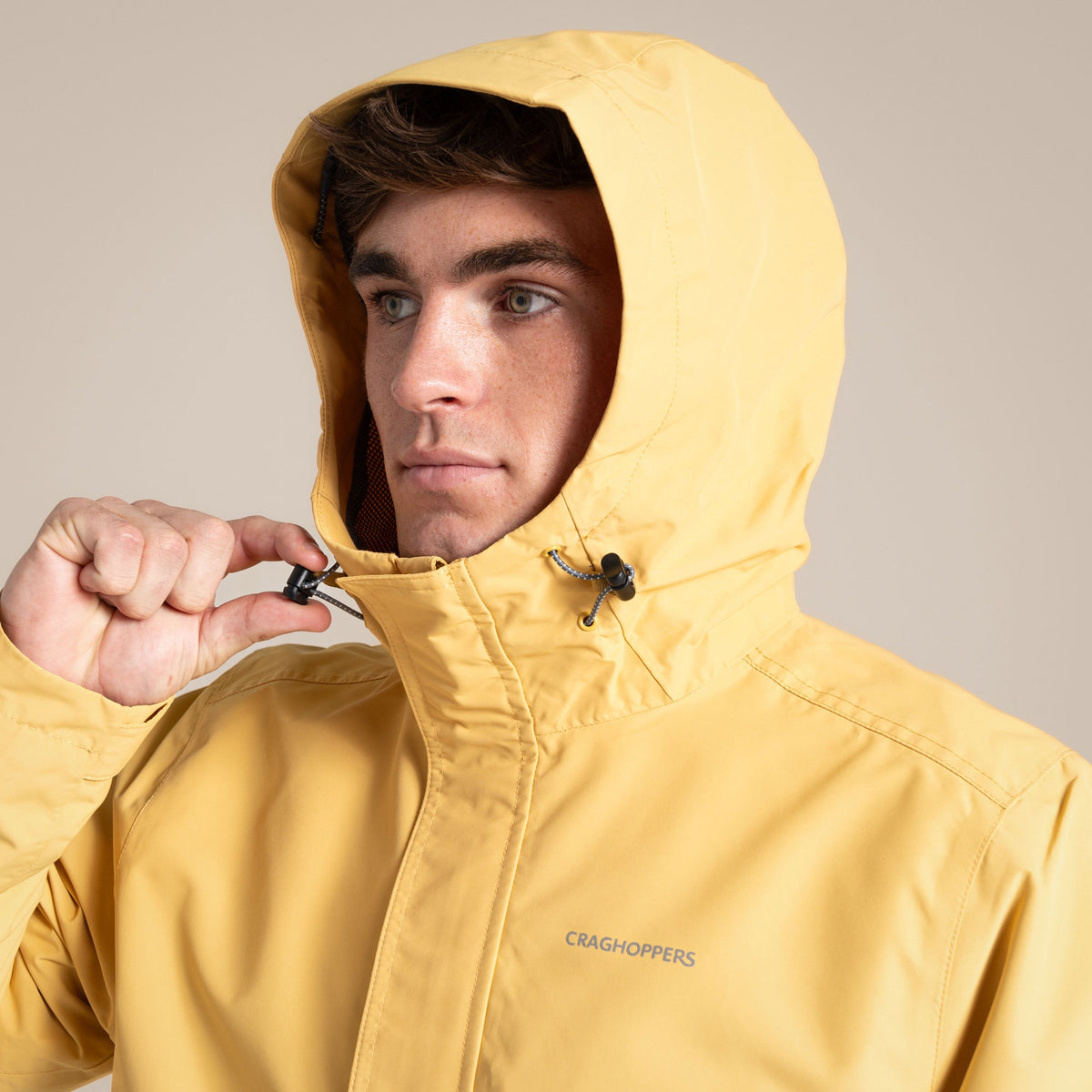 Craghoppers Men's Ossus Waterproof Jacket | Indian Yellow Clothing Craghoppers