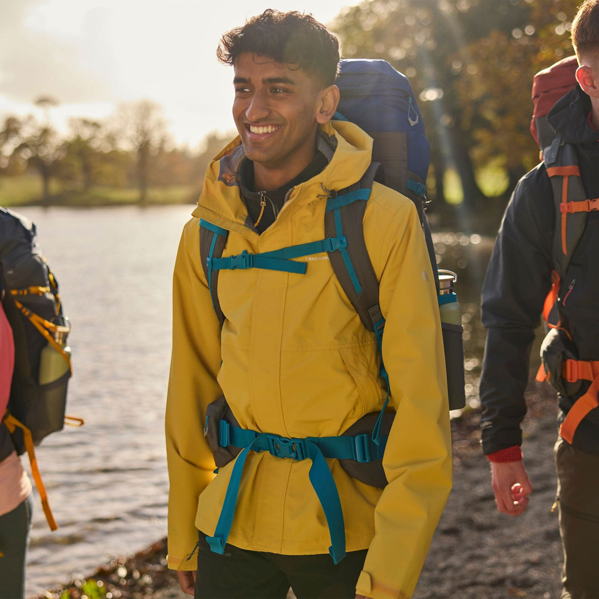 Craghoppers Men's Ossus Waterproof Jacket | Indian Yellow Clothing Craghoppers