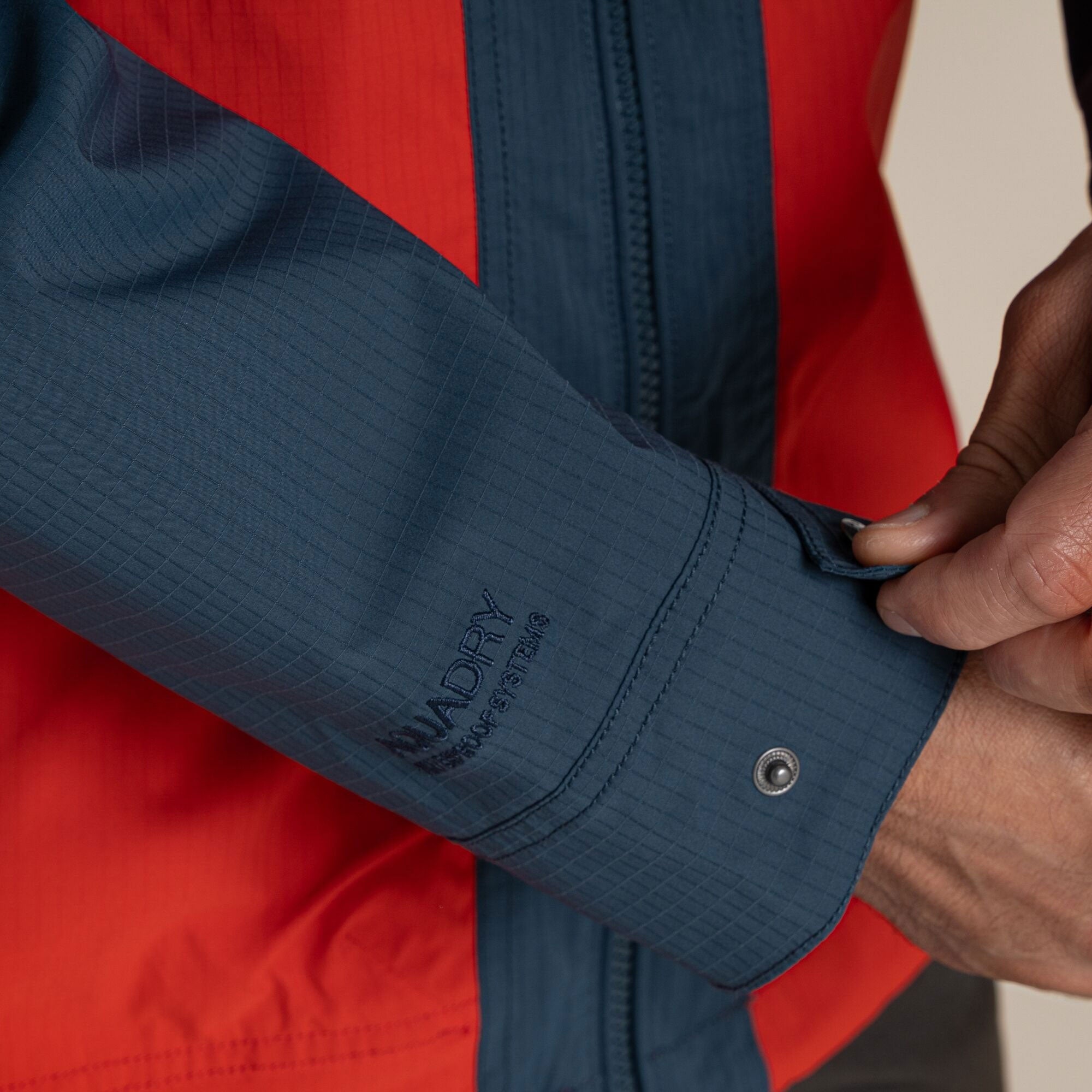 Craghoppers Men's Pandion Waterproof Jacket | Blue Stone / Pimento Red Clothing Craghoppers