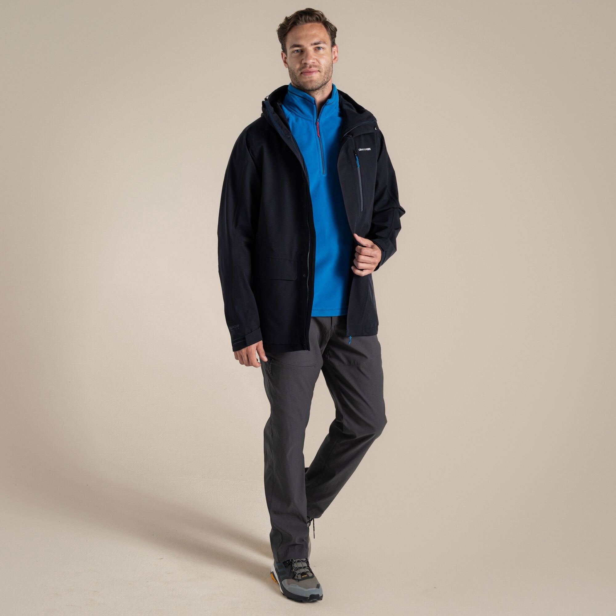 Craghoppers Men's Lorton II Waterproof Jacket | Dark Navy Clothing Craghoppers