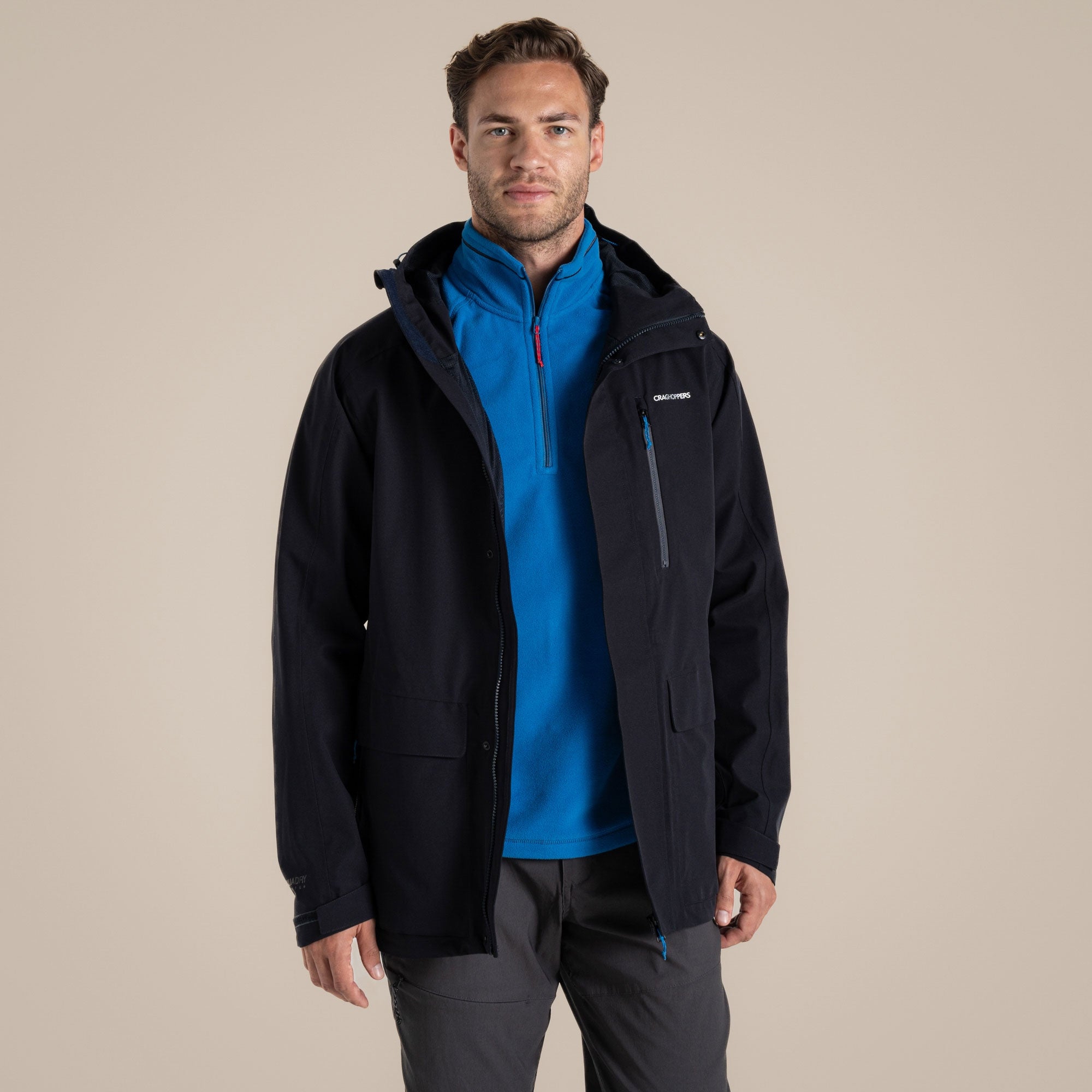 Craghoppers Men's Lorton II Waterproof Jacket | Dark Navy Clothing Craghoppers
