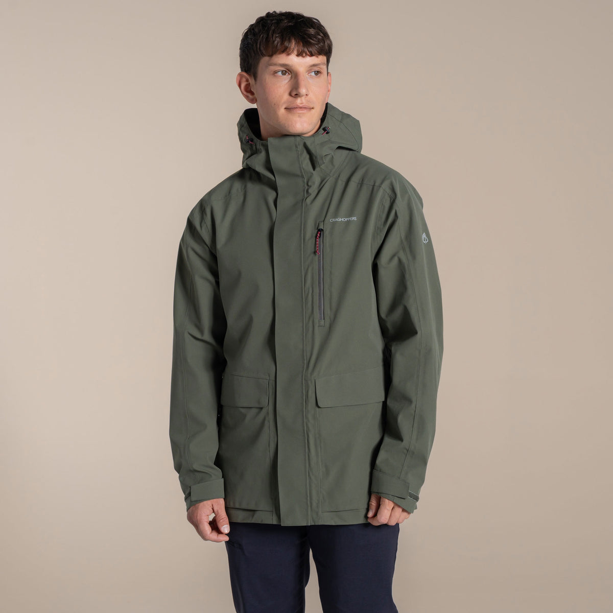 Craghoppers Men's Lorton II Waterproof Jacket | Dark Sage Clothing Craghoppers