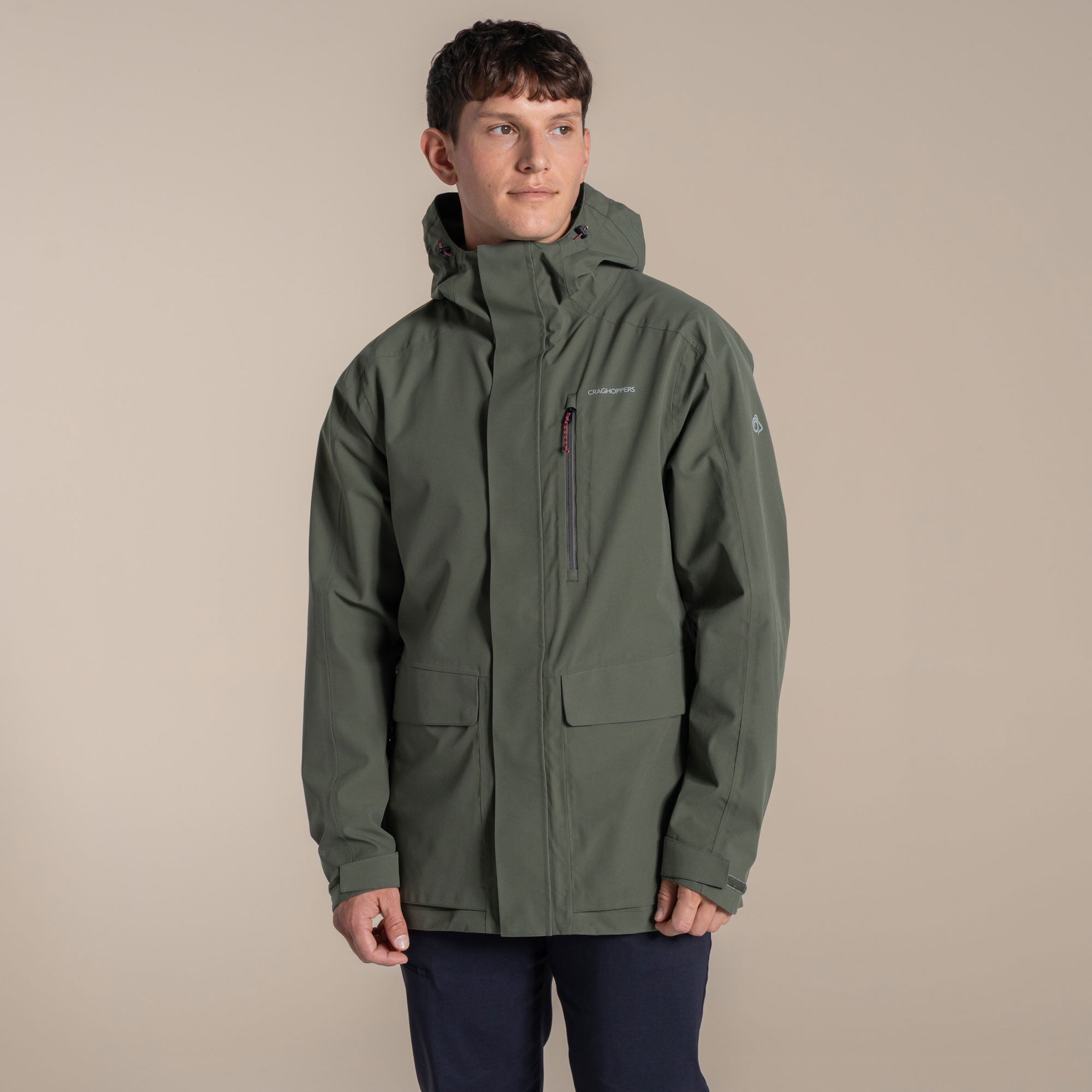 Craghoppers Men's Lorton II Waterproof Jacket | Dark Sage Clothing Craghoppers