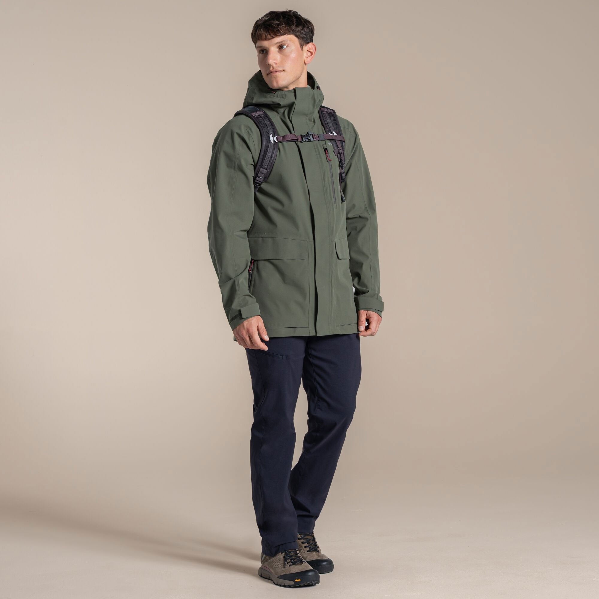 Craghoppers Men's Lorton II Waterproof Jacket | Dark Sage Clothing Craghoppers