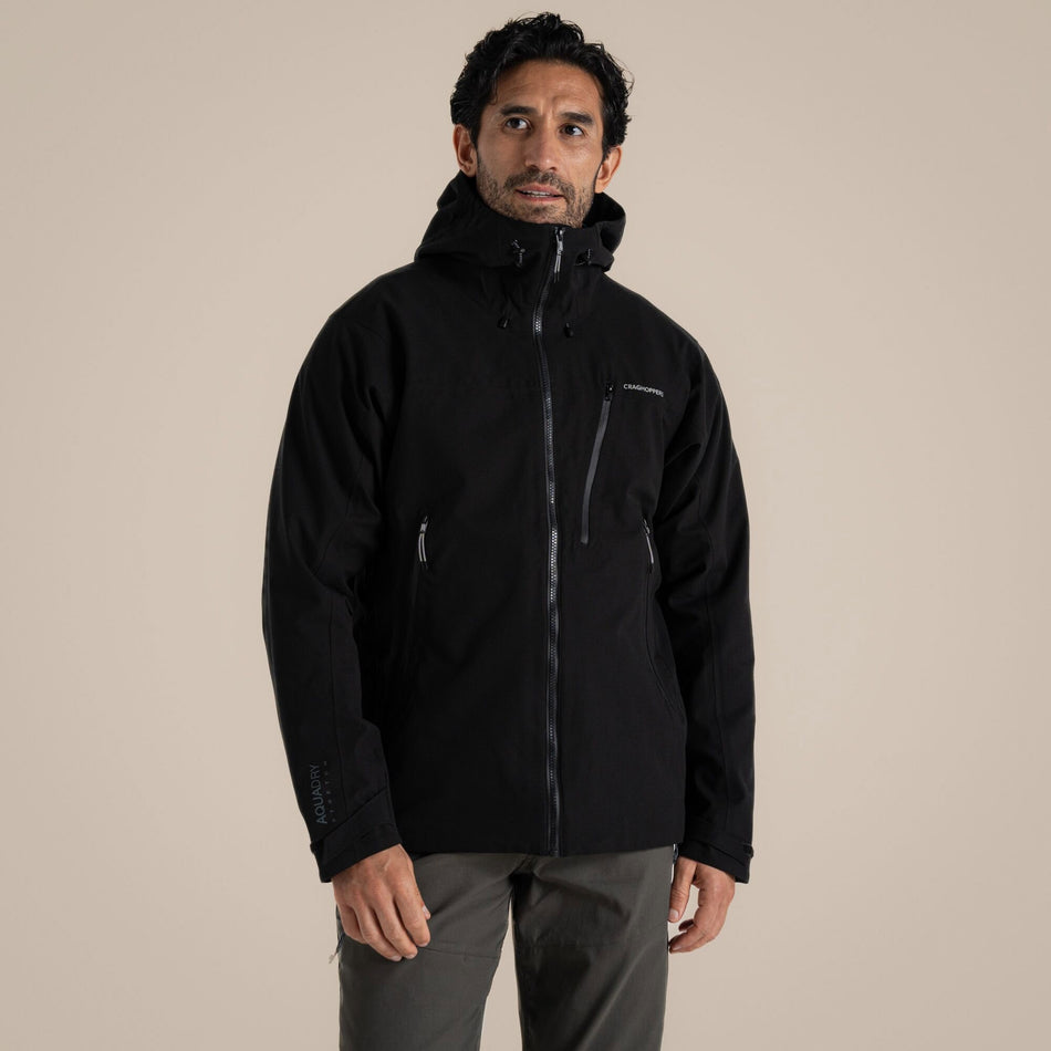 Craghoppers Men's Dynamic Pro III Waterproof Jacket | Black Clothing Craghoppers