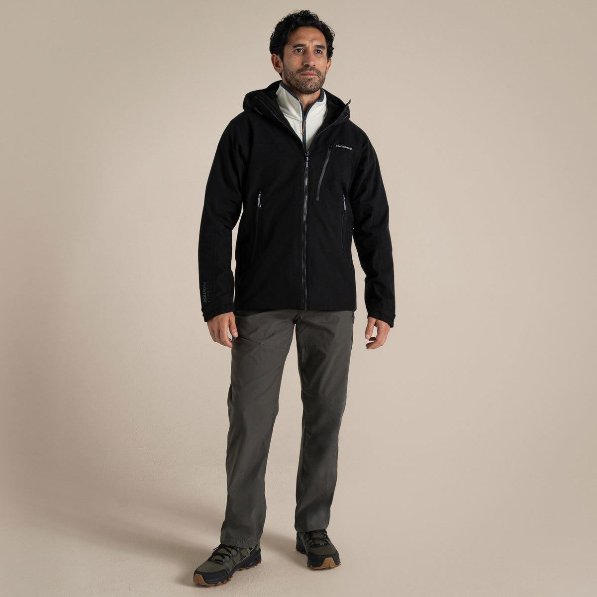 Craghoppers Men's Dynamic Pro III Waterproof Jacket | Black Clothing Craghoppers