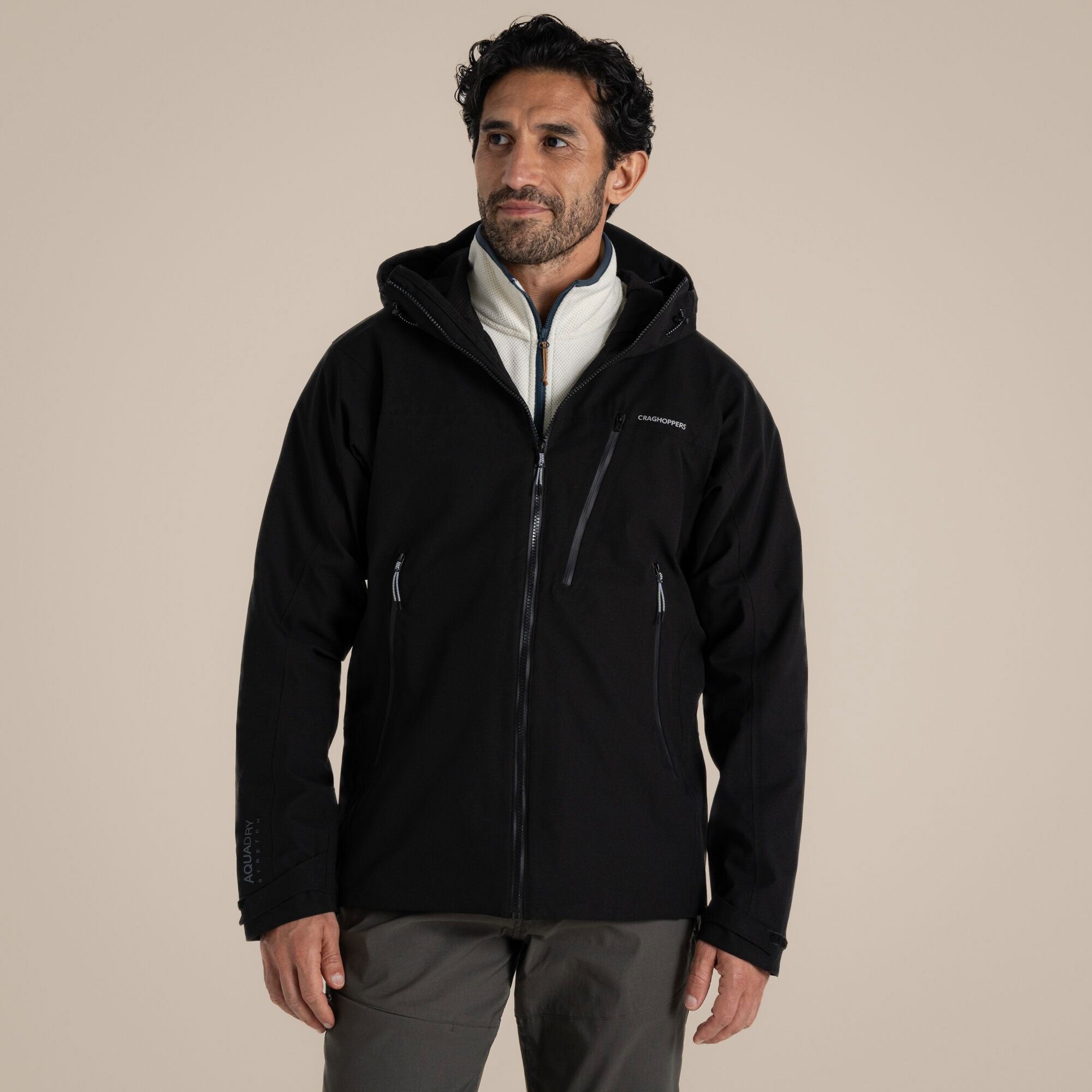 Craghoppers Men's Dynamic Pro III Waterproof Jacket | Black Clothing Craghoppers